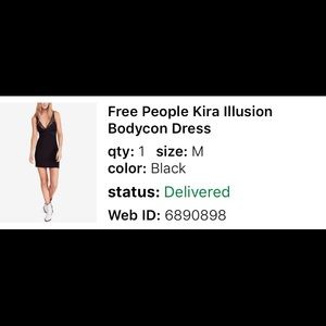 Free People Body con Dress